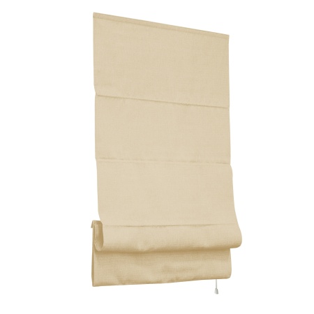 Римские шторы Лея на веревочном механизме цвет крем