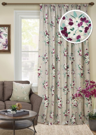 Портьера на тесьме "Bonita" 220х270 мультиколор