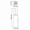 Щетка для унитаза подвесная K-1057 Щетка для унитаза подвесная K-1057
