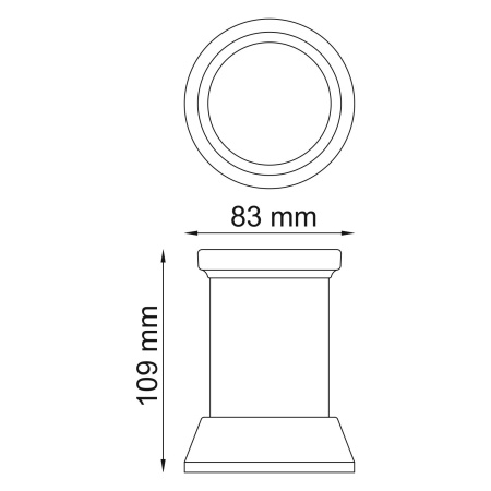 Стакан для зубных щеток Donau K-2428