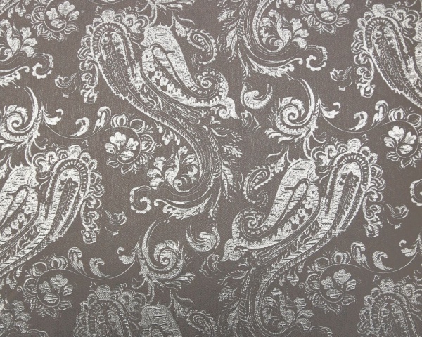 Штора на тесьме 200х280 см Пейсли Paisley цвет серый