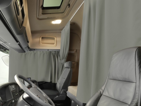Комплект автоштор и карнизов Блэкаут - авто XLK 480х100/240х160 (цвет: Серый)