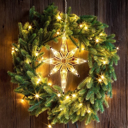 Фигурка светодиодная Звезда Рождественская