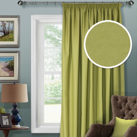 Штора на тесьме блэкаут 200х280 см Blackout-S цвет зеленый