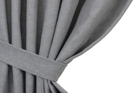 Штора на тесьме 160х260 см Мартина с подхватом цвет серо-белый