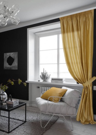 Штора на тесьме "Polo" 140х270 желтый