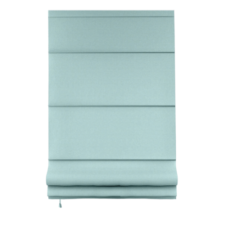 Римские шторы блэкаут на веревочном механизме цвет лазурный