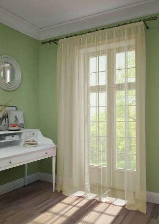 Тюль на тесьме 300х285 см Pastel цвет беж