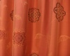 Штора на тесьме Рубелли Rubelli 150x270 красный