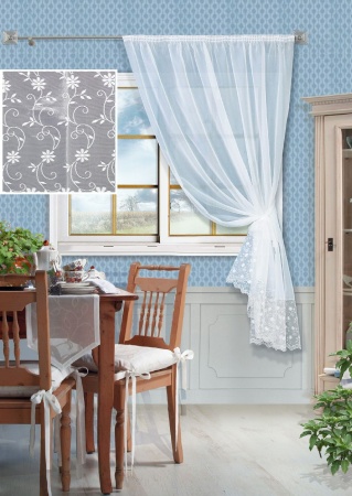 Штора "Irma" на тесьме 150x175 белый