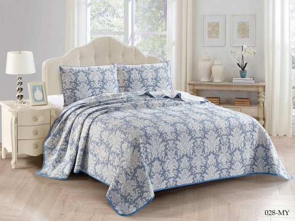Покрывало Cleo MELODY 230х250 цвет синий