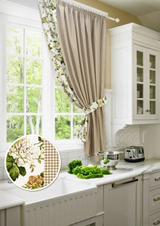 Штора на тесьме "Кимберли Kimberly" 175x175