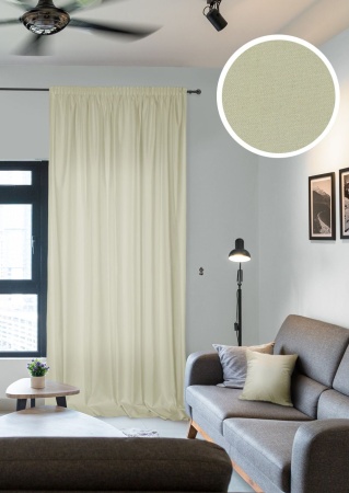 Штора на тесьме "Caprise" 200х270 бежевый