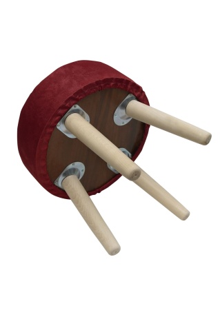 Пуф Plain Lux круглый, цвет ягодный