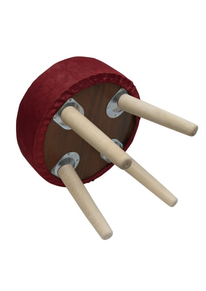 Пуф Plain Lux круглый, цвет ягодный