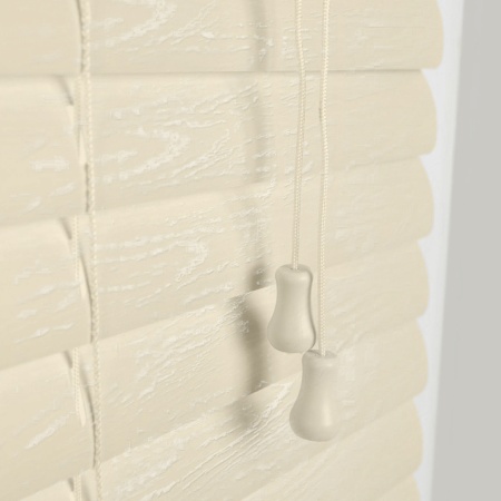 Жалюзи пластиковые 60х160 см с фактурой под дерево цвет бежевый