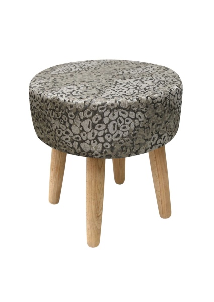 Пуф Stone круглый, цвет серый