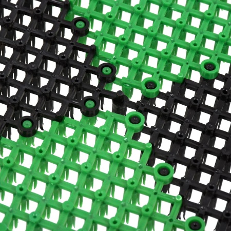 Коврик Vortex без подложки 42х56 ТРАВКА цвет черно-зеленый