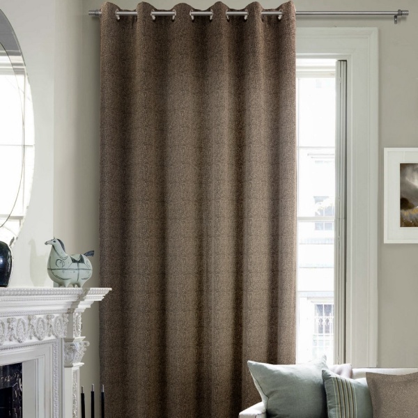 Штора на люверсах 200х260 см Ливит цвет черно-бежевый