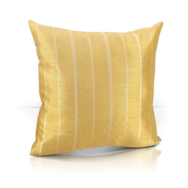 Подушка декоративная на молнии 40х40 см Косма Cosma цвет бледно-желтый