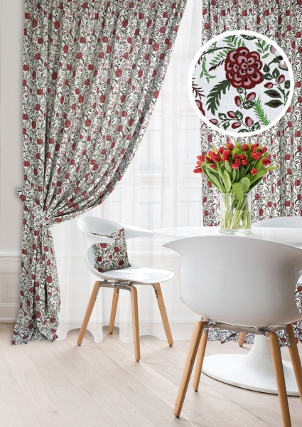 Комплект штор "Lady Flower" 2 шт 200х270, тюль 450х270 Комплект штор "Lady Flower" 2 шт 200х270, тюль 450х270