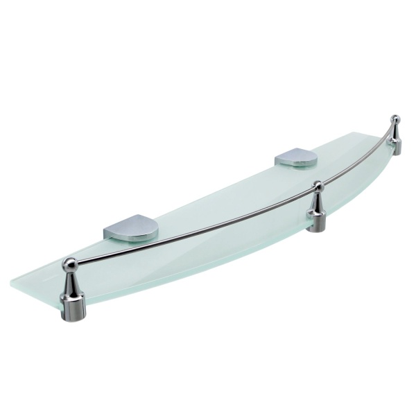 Полка стеклянная с бортиком Kammel K-8344