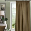 Штора на тесьме 200х270 Pudra с подхватом цвет бледно-коричневый