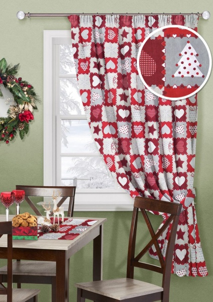 Штора на тесьме "New love"