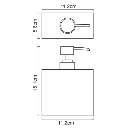 Дозатор для жидкого мыла Abens K-3799