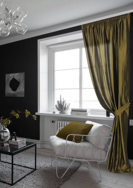 Штора на тесьме "Polo" 140х270 зеленый