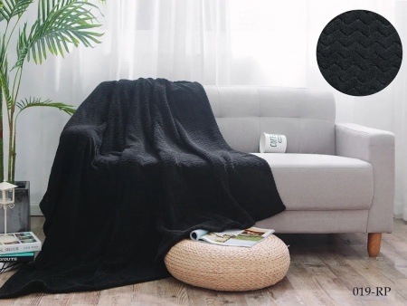 Плед Cleo ROYAL PLUSH велсофт цвет черный