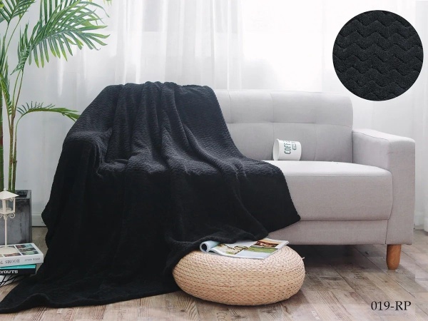 Плед Cleo ROYAL PLUSH велсофт цвет черный