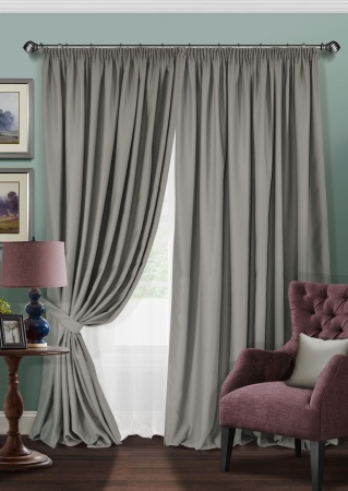 Комплект штор Блэкаут "Blackout-SH" 2 шт 220х270/500х270 серый
