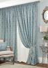 Комплект штор на тесьме "Fog" 2 шт 200х270, тюль 450х270 синий