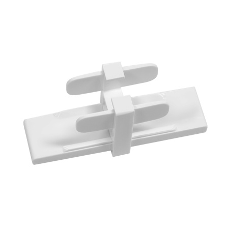 Соединитель для усиленного однополосного профиля, белый