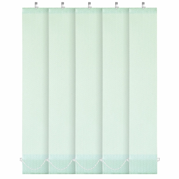 Ламели для вертикальных жалюзи УЮТ Магнолия 180 см цвет салатовый (5 шт)