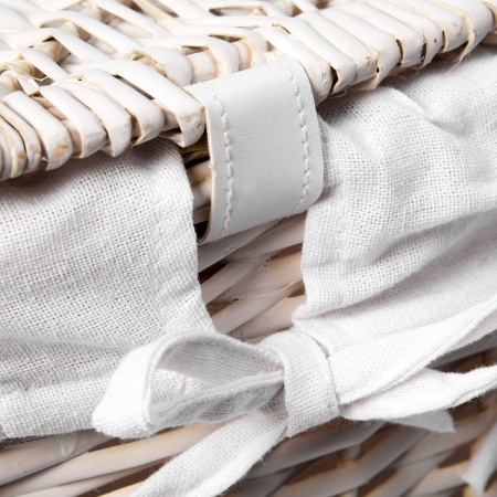 Плетеная корзина для белья с крышкой Vils WB-560-M