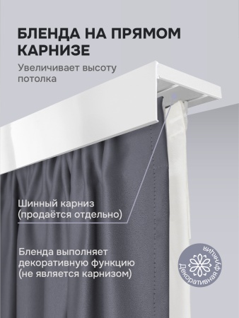 Багет глянцевый для карниза 5 см, белый