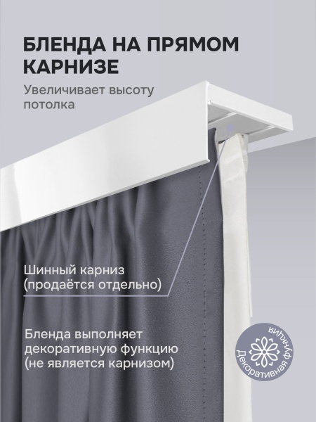 Багет глянцевый для карниза 5 см, белый