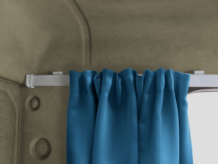 Комплект автоштор и карниза спального места Blackout - auto SK 240х160 (цвет: Темно-бирюзовый)