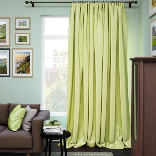 Портьера на тесьме "Avery" 200х280 светло-зеленый