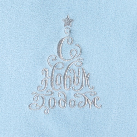 Плед Sima-Land Новогодняя ель 110х160 цвет голубой