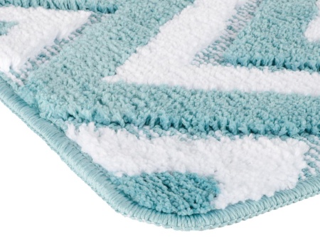 Коврик Fixsen для ванной 50х80 см River цвет голубой
