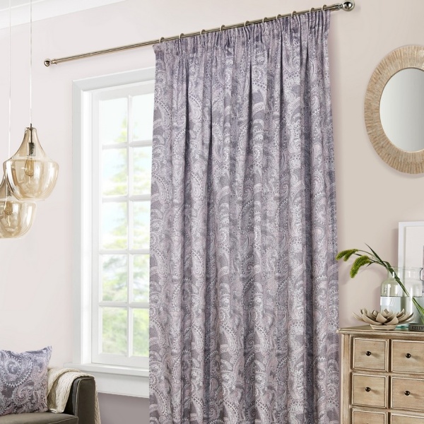 Штора на тесьме 200х270 см Samira с подхватом цвет розовый