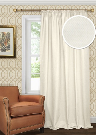 Портьера для спальни Хоста Hosta 140x280 белый