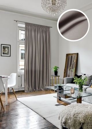 Портьера на тесьме "Lindor-SH" 200х280 серый