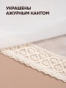 Шторы кафе Забава 65х60 2шт с кружевом 5см снизу, крем