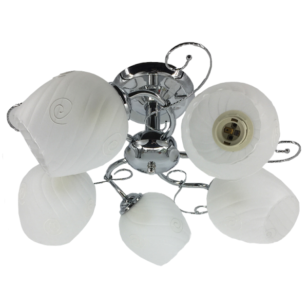 Люстра My Light классическая 300W светильник E27 6130/5 хром
