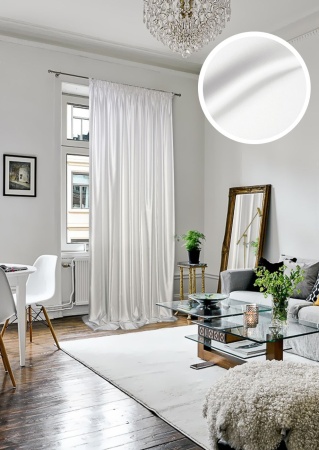 Портьера на тесьме "Lindor-SH" 200х280 цвет белый