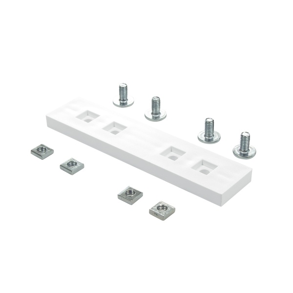 Соединитель для двухполосного профиля, белый